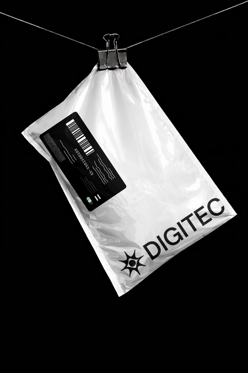 Hanging Poly Bag Mockup