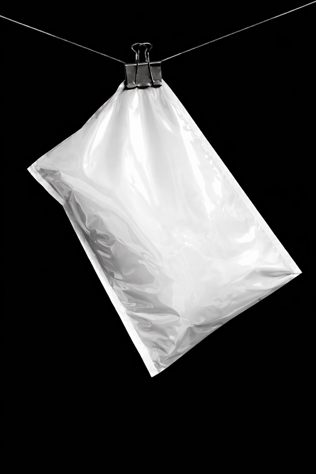 Hanging Poly Bag Mockup
